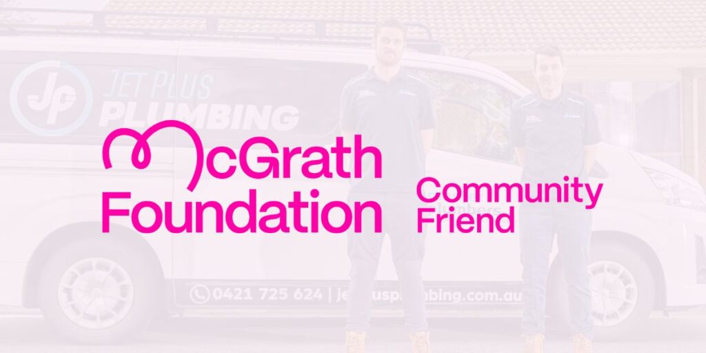 Jet Plus Plumbing Supports McGrath Foundation