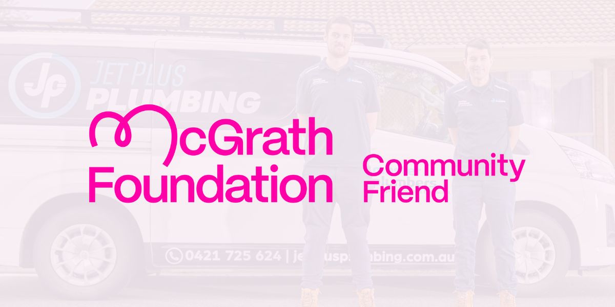 Jet Plus Plumbing Supports McGrath Foundation